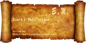 Bartl Mónika névjegykártya