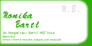 monika bartl business card